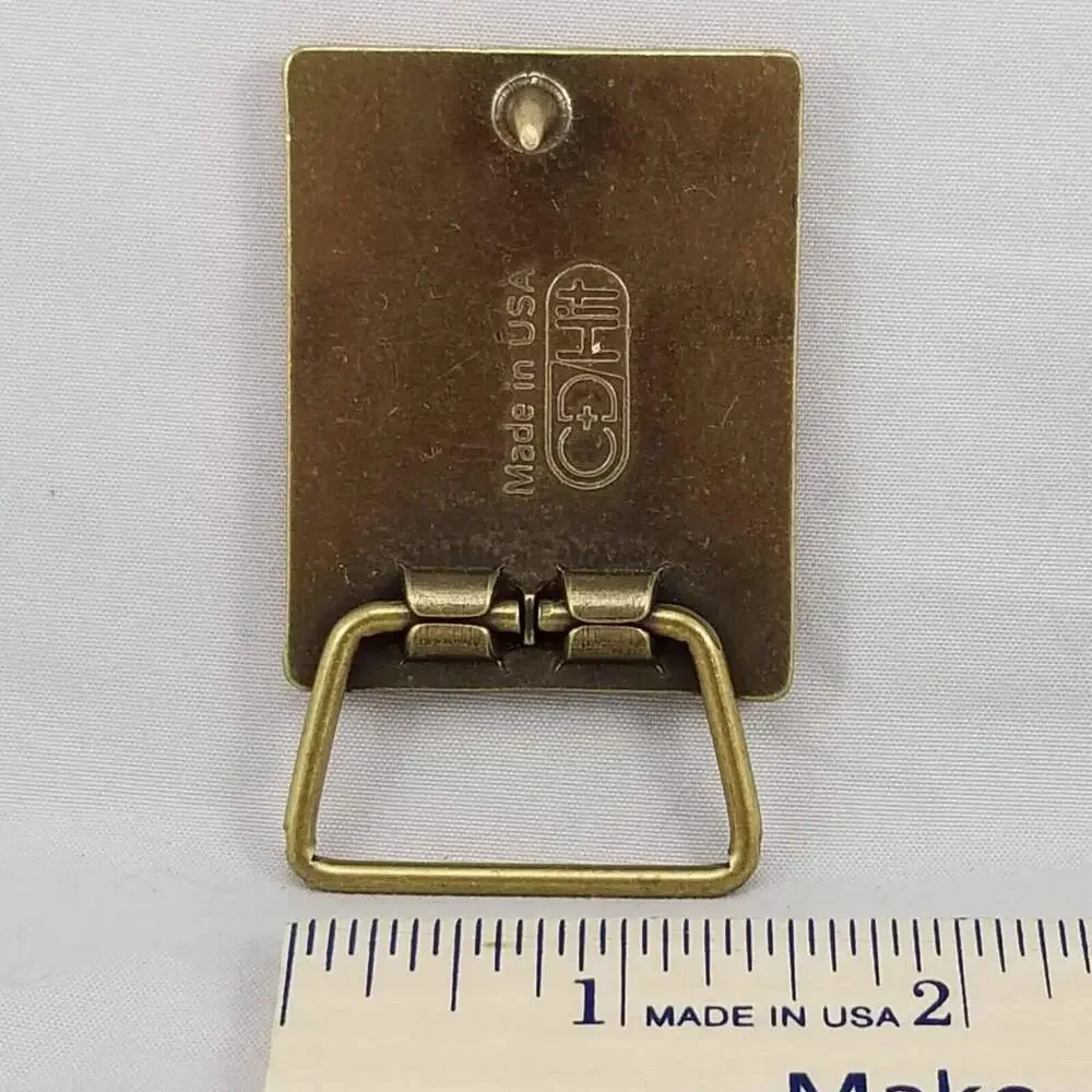 Rockwell Goss Cedar Rapids Iowa Belt Buckle Made‎ in USA Vintage